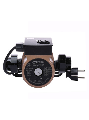 Насос циркуляционный Optima OP25-60 130мм + гайки, + кабель с вилкой