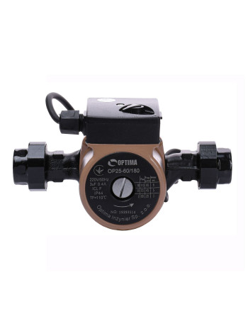 Насос циркуляционный Optima OP25-60 180мм + гайки, + кабель с вилкой