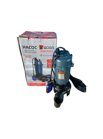 Насос фекальний з ножем Rosa WQD P 201 з поплавцем